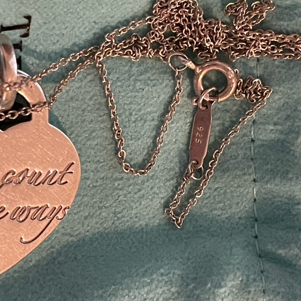 Tiffany Co I Love You Let Me Count The Ways Necklace